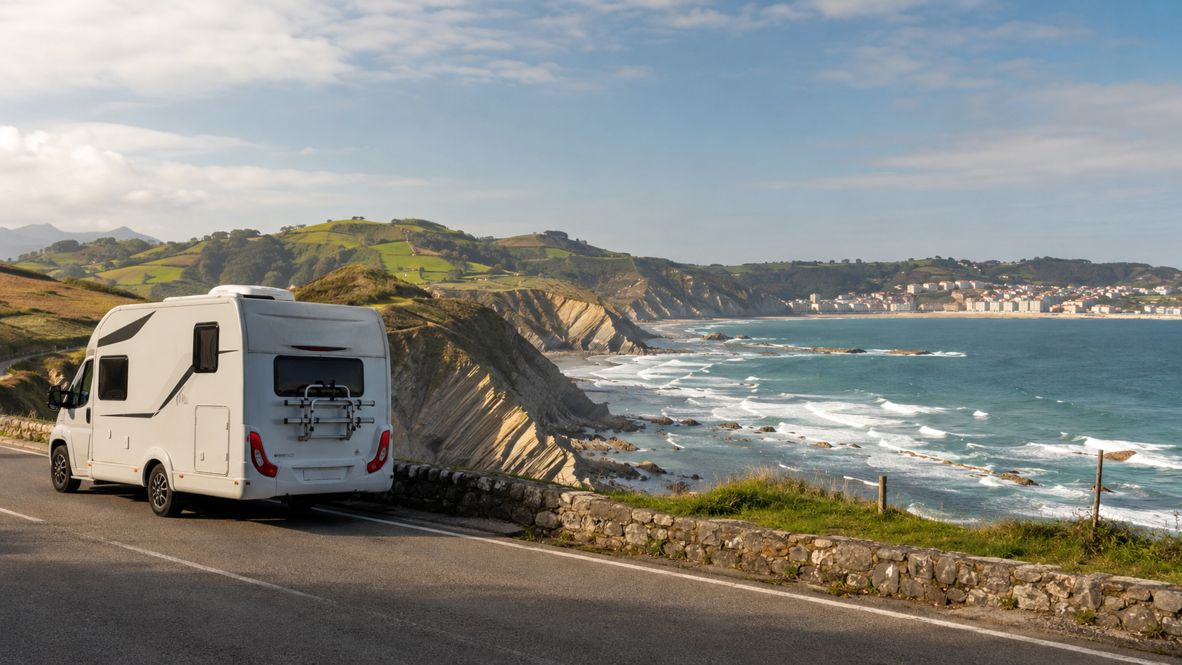 Costa de Gipuzkoa recorrida en autocaravana